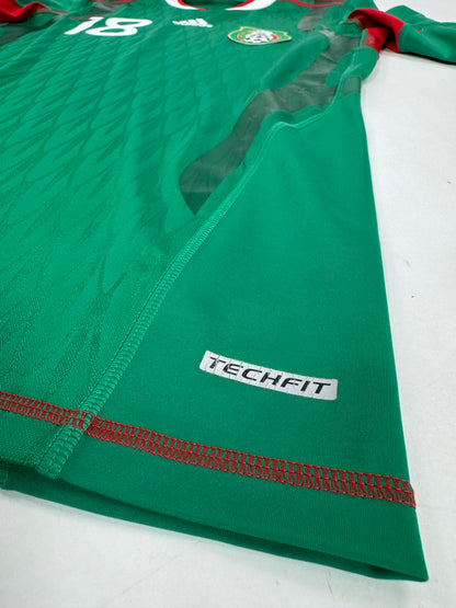 2010 ADIDAS TECHFIT MEXICO HOME JERSEY GUARDADO 18 (L) PLAYER VERSION