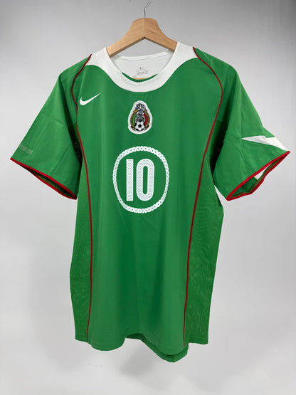 2004/05 NIKE T90 MEXICO HOME JERSEY CUAUHTEMOC BLANCO 10 (S)