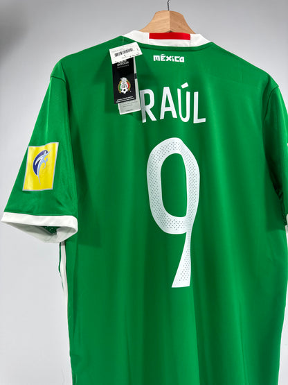 2016/17 ADIDAS MEXICO HOME JERSEY NEW WITH TAGS RAUL JIMENEZ 9 CONFEDERATIONS CUP RUSSIA (L)
