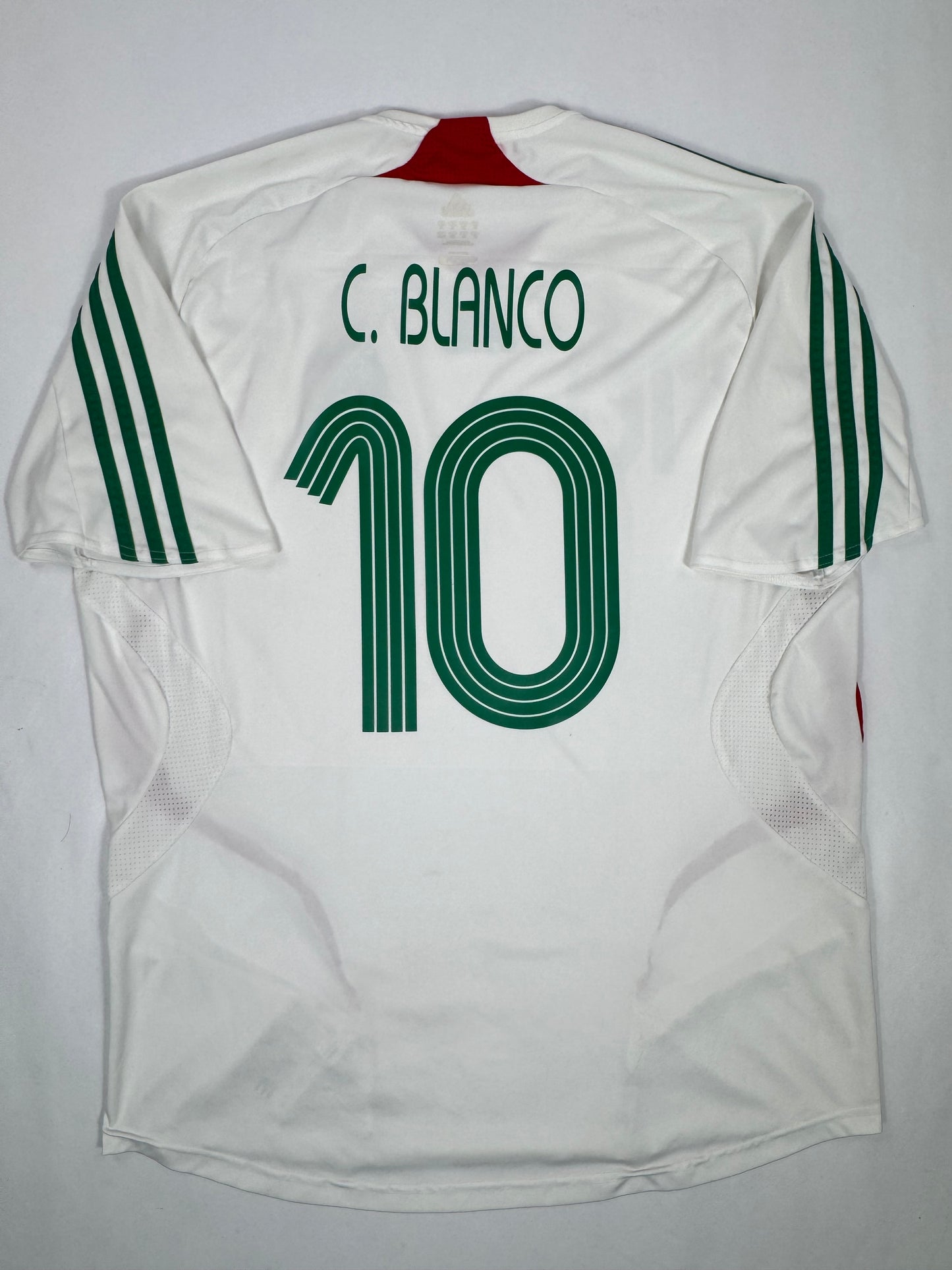 2007 ADIDAS MEXICO AWAY JERSEY CUAUHTEMOC BLANCO 10-(XL_