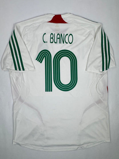 2007 ADIDAS MEXICO AWAY JERSEY CUAUHTEMOC BLANCO 10-(XL_
