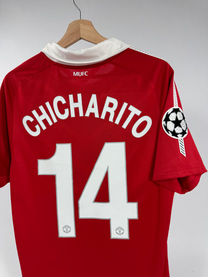 2010 NIKE MANCHESTER UNITED HOME JERSEY CHICHARITO 14 (M)