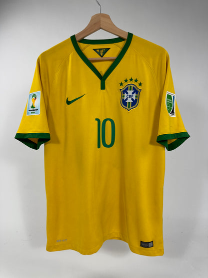 2014 NIKE BRAZIL HOME JERSEY NEYMAR JR 10 (L)