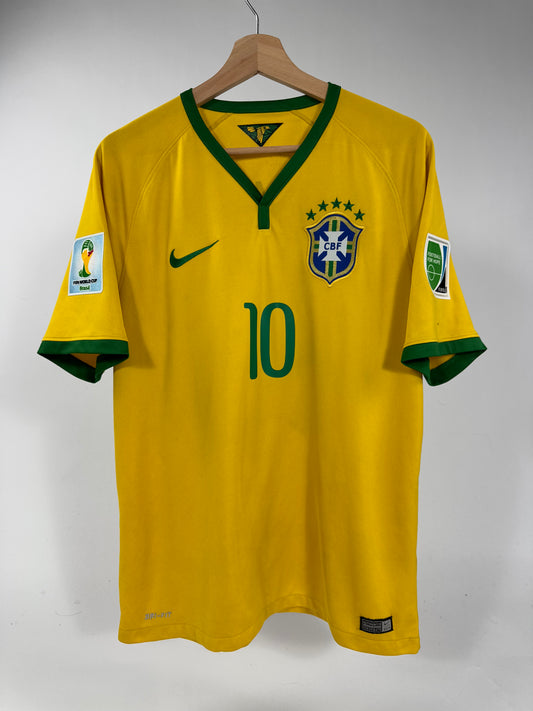 2014 NIKE BRAZIL HOME JERSEY NEYMAR JR 10 (L)