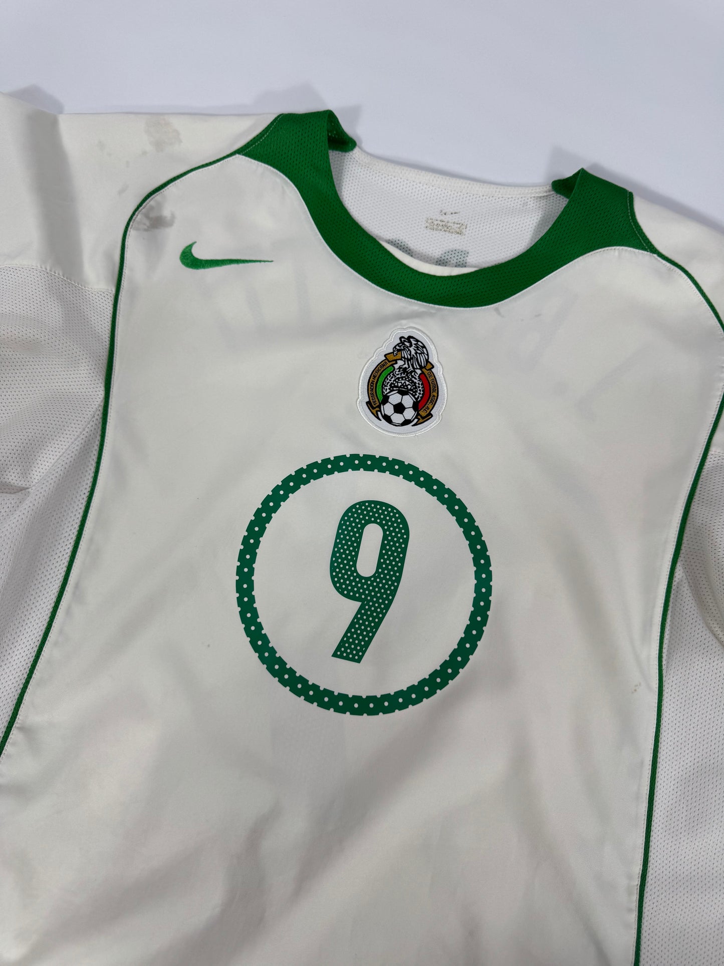 2004/05 NIKE T90 MEXICO AWAY JERSEY BORGETTI 9 (L)