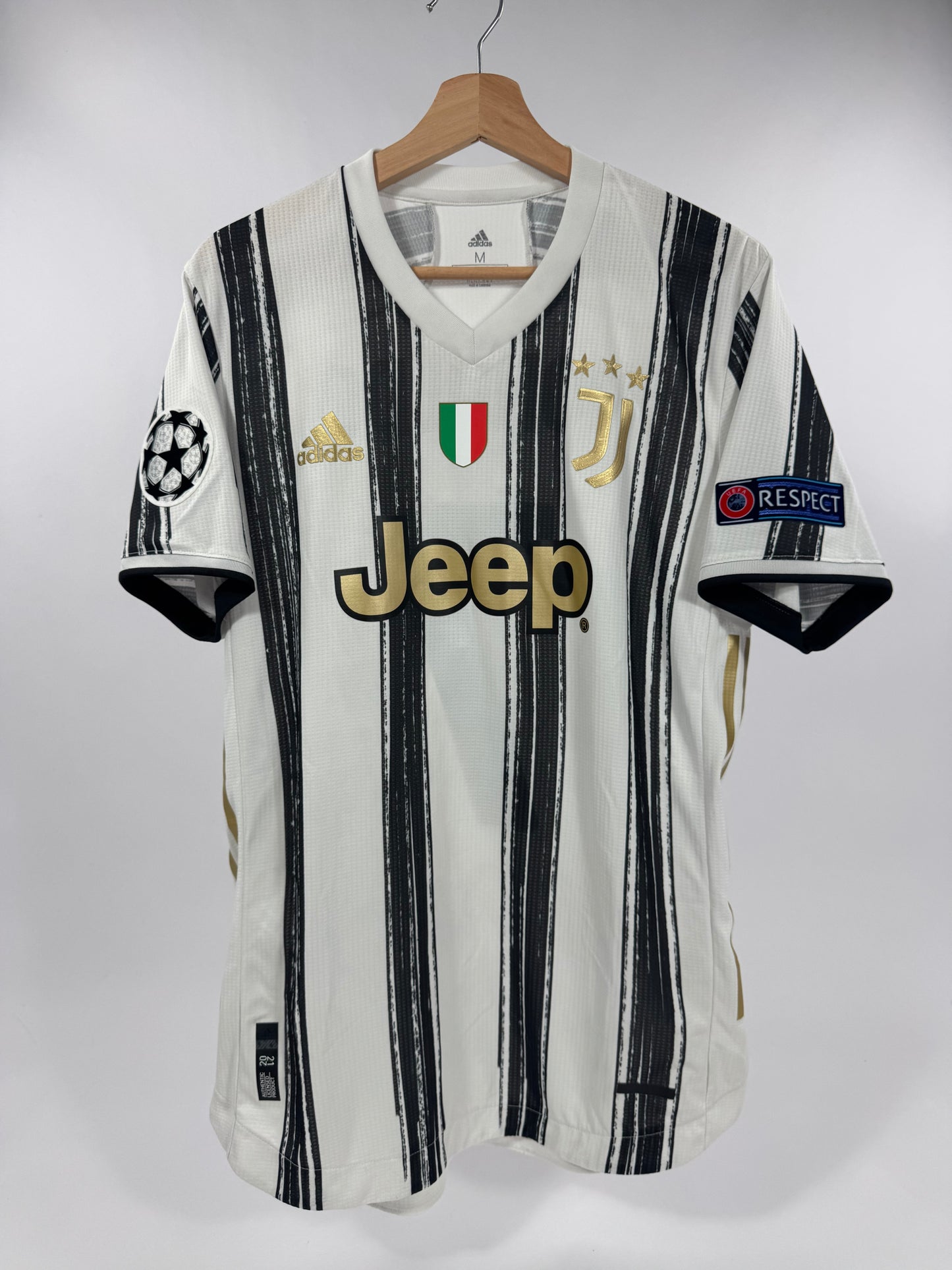 2020/21 ADIDAS JUVENTUS HOME JERSEY RONALDO 7 AUTHENTIC PLAYER VERSION (M)