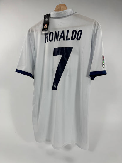 16/17 REAL MADRID HOME JERSEY CRISTIANO RONALDO 7(L) NEW WITH TAGS