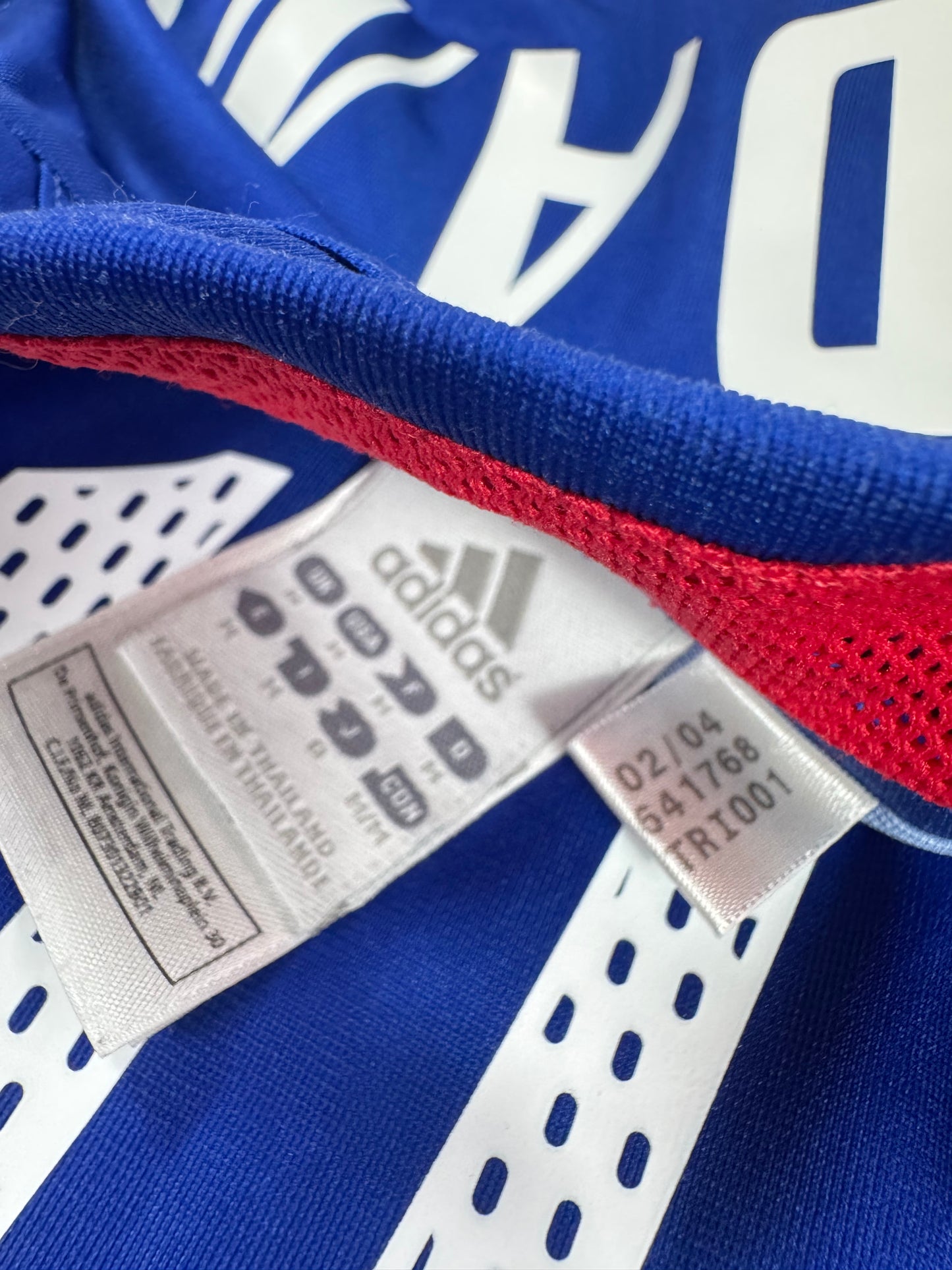 2004 ADIDAS FRANCE HOME JERSEY ZIDANE 10 (M)