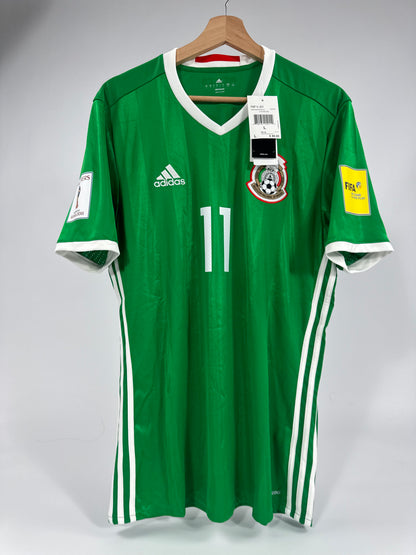 2016/17 ADIDAS MEXICO HOME JERSEY NEW WITH TAGS CARLOS VELA 11 WORLD CUP QUALIFIERS (L)