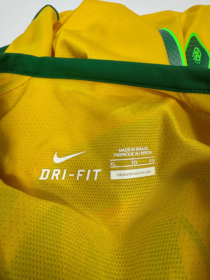 2014 NIKE BRAZIL HOME JERSEY NEYMAR JR 10 PLAYER VERSION (XL)