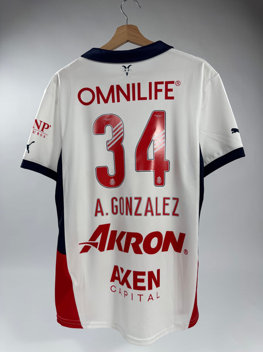 2024/25 PUMA CHIVAS AWAY JERSEY ARMANDO GONZALEZ 34 (XL)