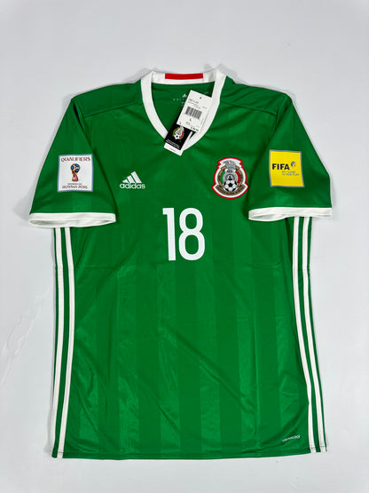 2016/17 ADIDAS MEXICO HOME JERSEY NEW WITH TAGS ANDRES GUARDADO 18 WORLD CUP QUALIFIERS (L)