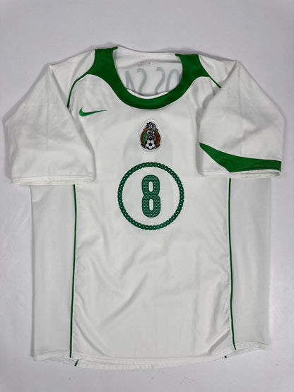 2004/05 NIKE T90 MEXICO AWAY JERSEY GIO DOS SANTOS 8 (M)
