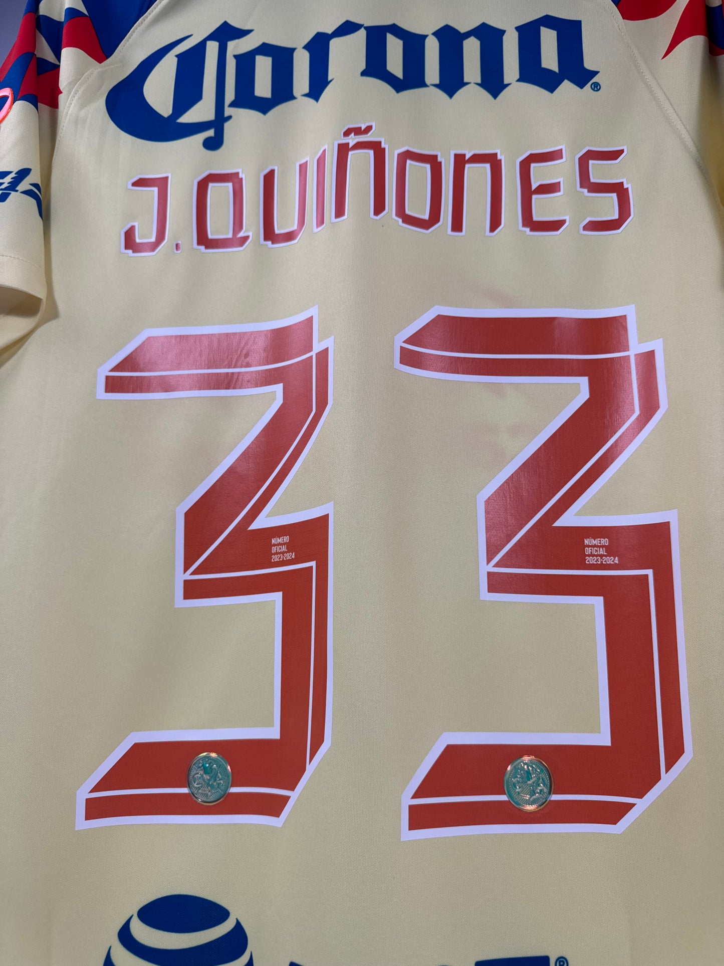 2023 NIKE CLUB AMERICA HOME JERSEY FINAL NEW WITH TAGS (S) QUINONES 33