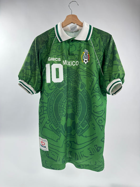 1999 GARCIS MEXICO HOME JERSEY CUAUHTÉMOC BLANCO 10 (M)