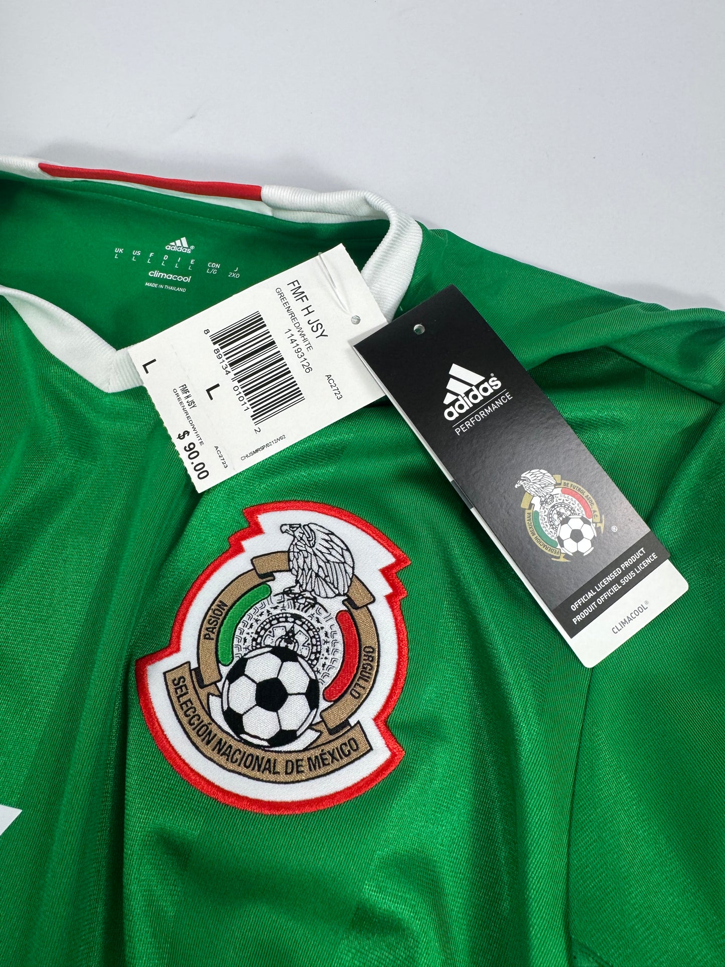 2016 ADIDAS MEXICO HOME JERSEY MARQUEZ 4(L) NEW WITH TAGS