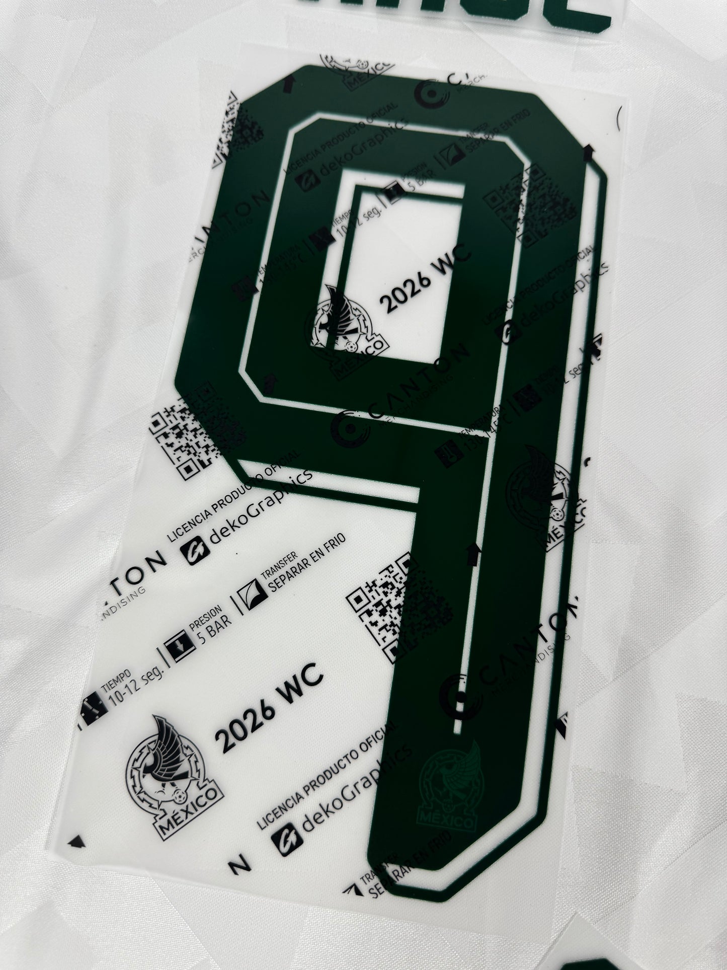 2026 OFFICIAL MEXICO WORLD CUP AWAY NAME SET-RAUL JIMENEZ 9