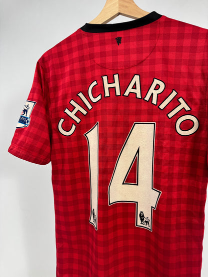 2012 NIKE MANCHESTER UNITED HOME JERSEY CHICHARITO 14-(S)