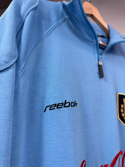 1999 REEBOK ARGENTINA TRAINING QUARTER ZIP-(M) oversized