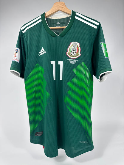 2018 ADIDAS MEXICO HOME JERSEY CARLOS VELA 11 PLAYER VERSION (L)