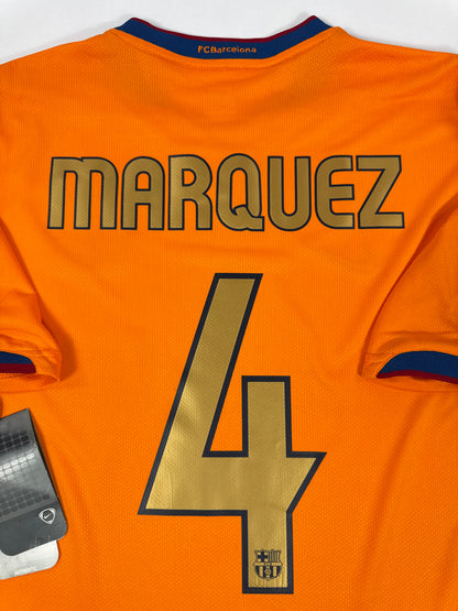 2007 NIKE FC BARCELONA AWAY JERSEY NWT MARQUEZ 4-(L)
