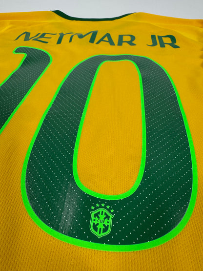 2014 NIKE BRAZIL HOME JERSEY NEYMAR JR 10 (LARGE)