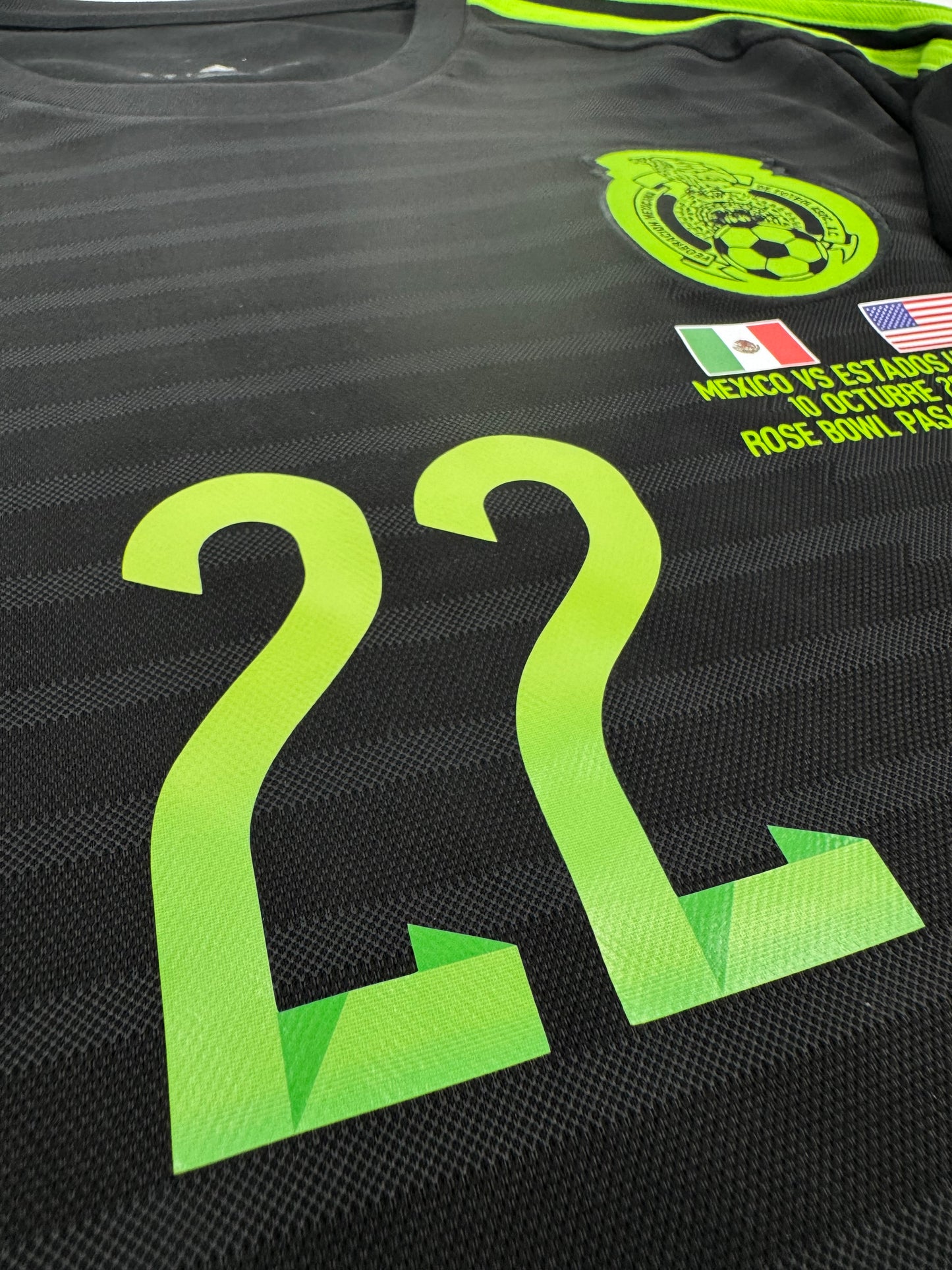 2015 ADIDAS MEXICO HOME JERSEY PAUL AGUILAR 22 (L)