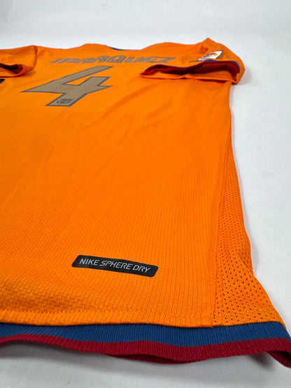 2007 NIKE FC BARCELONA AWAY JERSEY NWT MARQUEZ 4-(L)