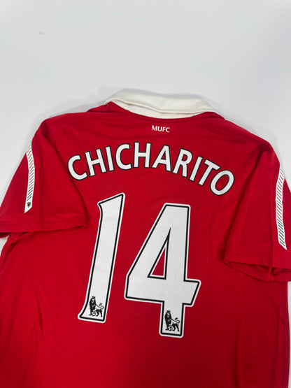 2010 NIKE MANCHESTER UNITED HOME JERSEY CHICHARITO 14 (L)