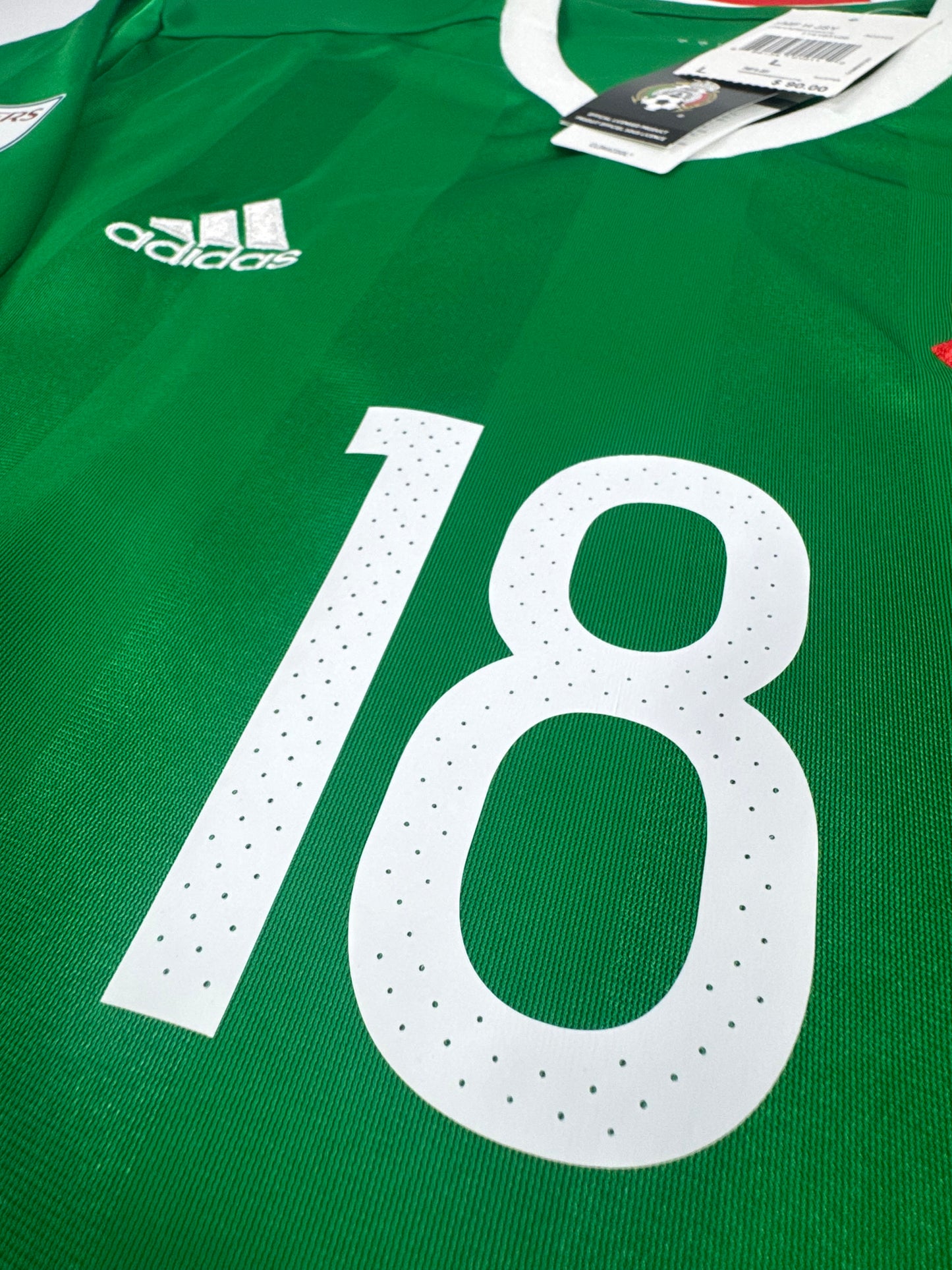 2016/17 ADIDAS MEXICO HOME JERSEY NEW WITH TAGS ANDRES GUARDADO 18 (L)