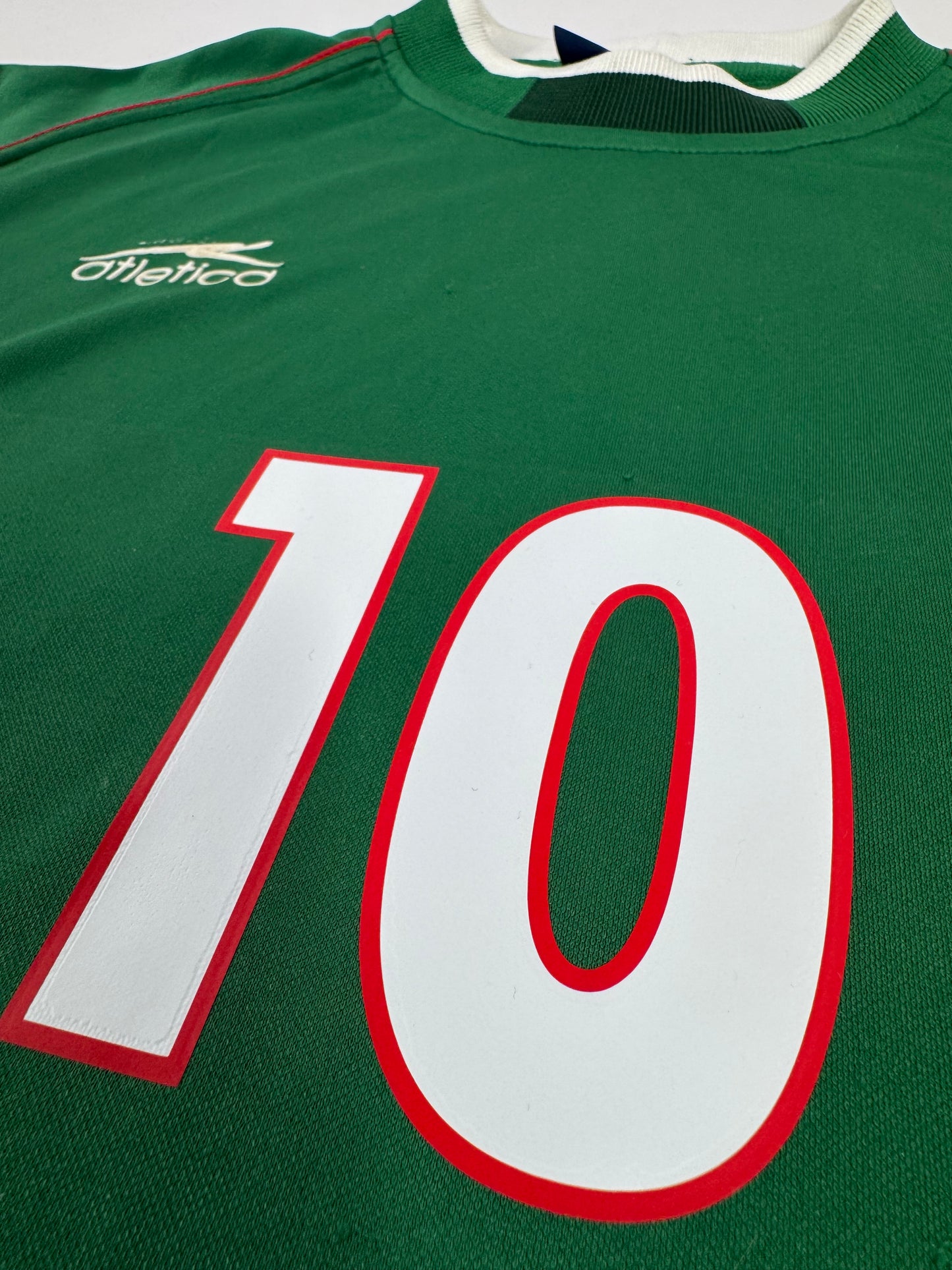 2001 ATLETICA MEXICO HOME JERSEY CUAUHTÉMOC BLANCO 10-(L)