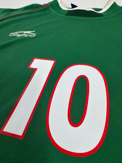 2001 ATLETICA MEXICO HOME JERSEY CUAUHTÉMOC BLANCO 10-(L)
