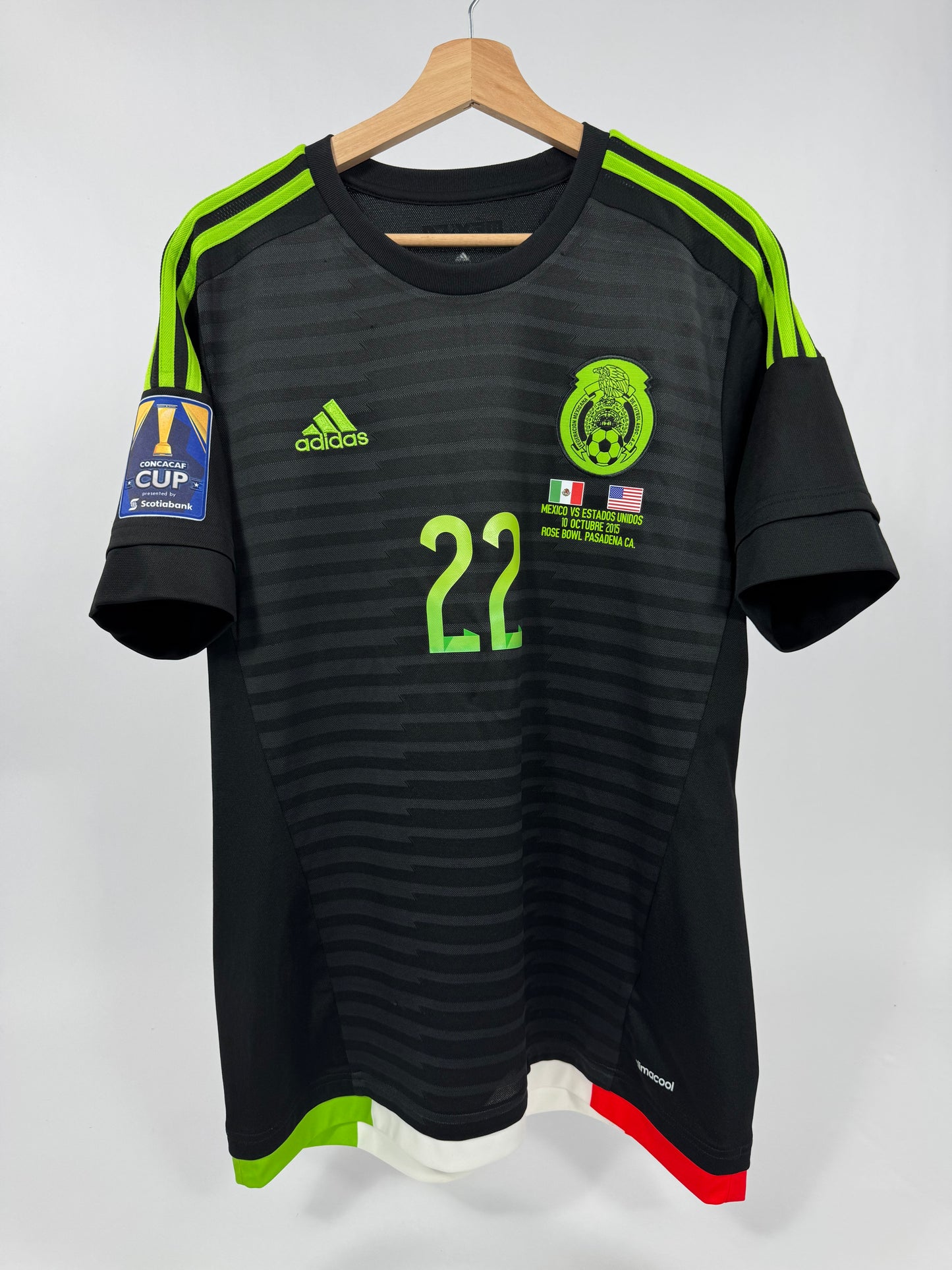 2015 ADIDAS MEXICO HOME JERSEY PAUL AGUILAR 22 (L)
