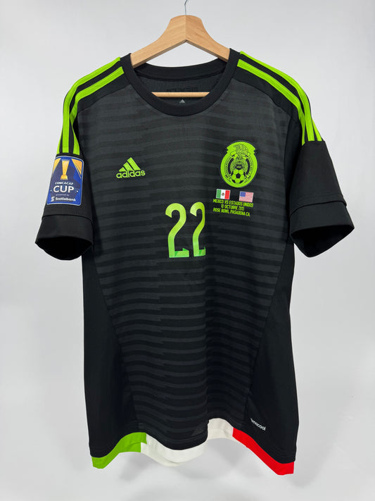 2015 ADIDAS MEXICO HOME JERSEY PAUL AGUILAR 22 (L)