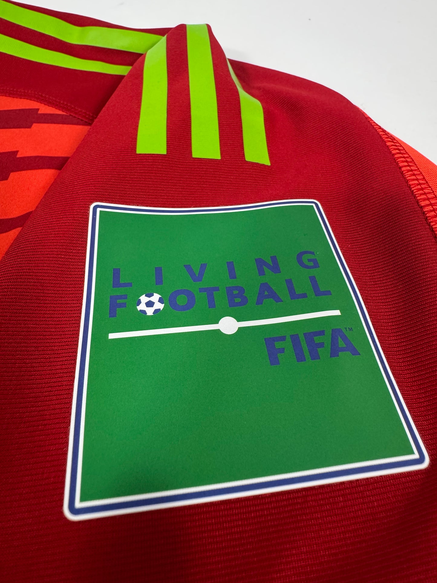 2018 WORLD CUP ADIDAS MEXICO GK JERSEY OCHOA 13 PLAYER ISSUE (UTILERIA) (S)