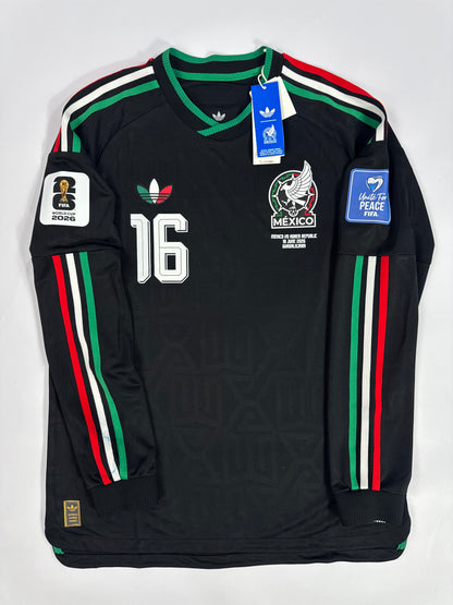 2026 ADIDAS MEXICO THIRD JERSEY AUTHENTIC PLAYER VERSION LONG SLEEVE Julián Quiñones 16 (L) NEW WITH TAGS