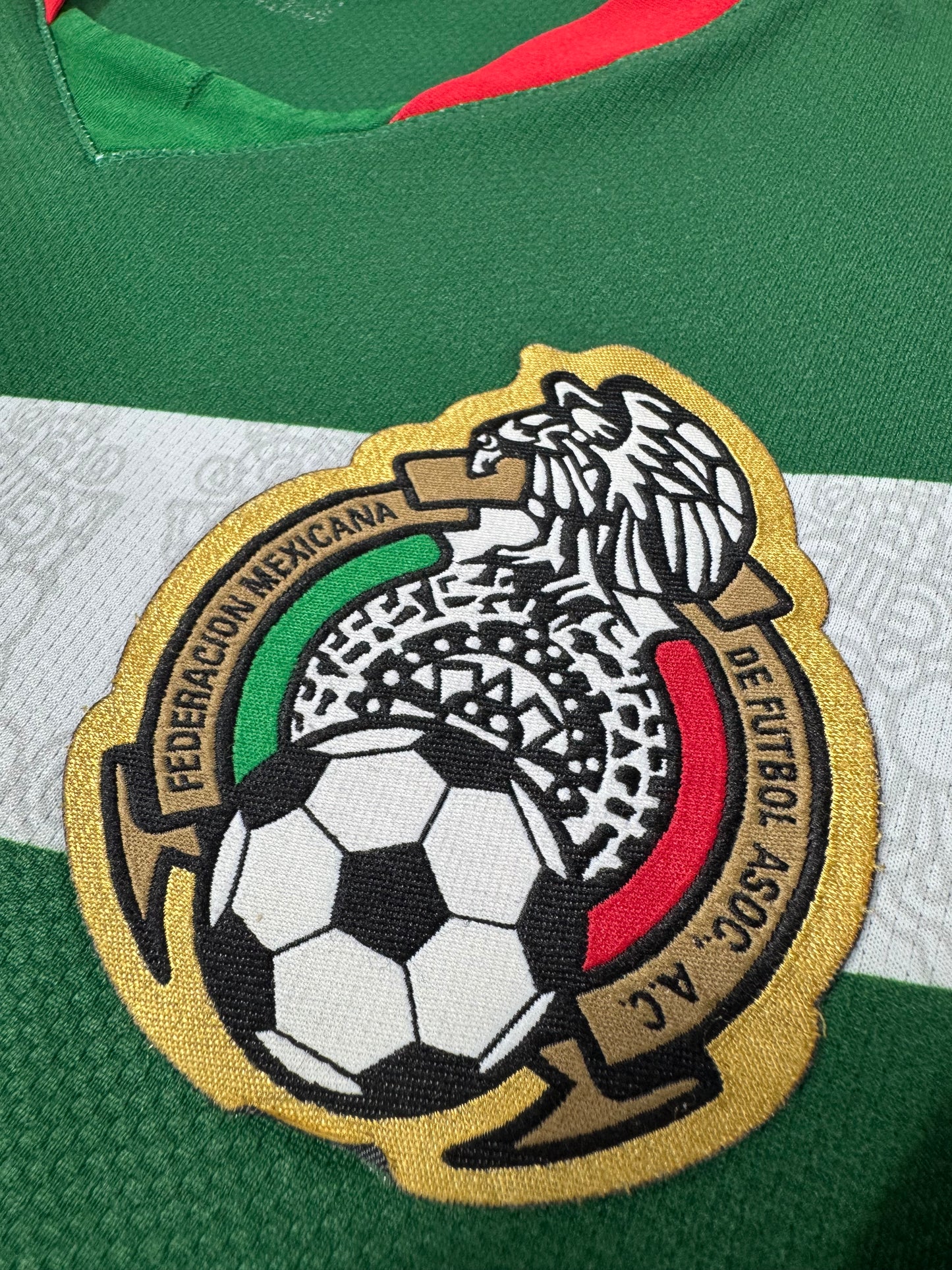 2006 NIKE MEXICO HOME JERSEY BORGETTI 9-(M)