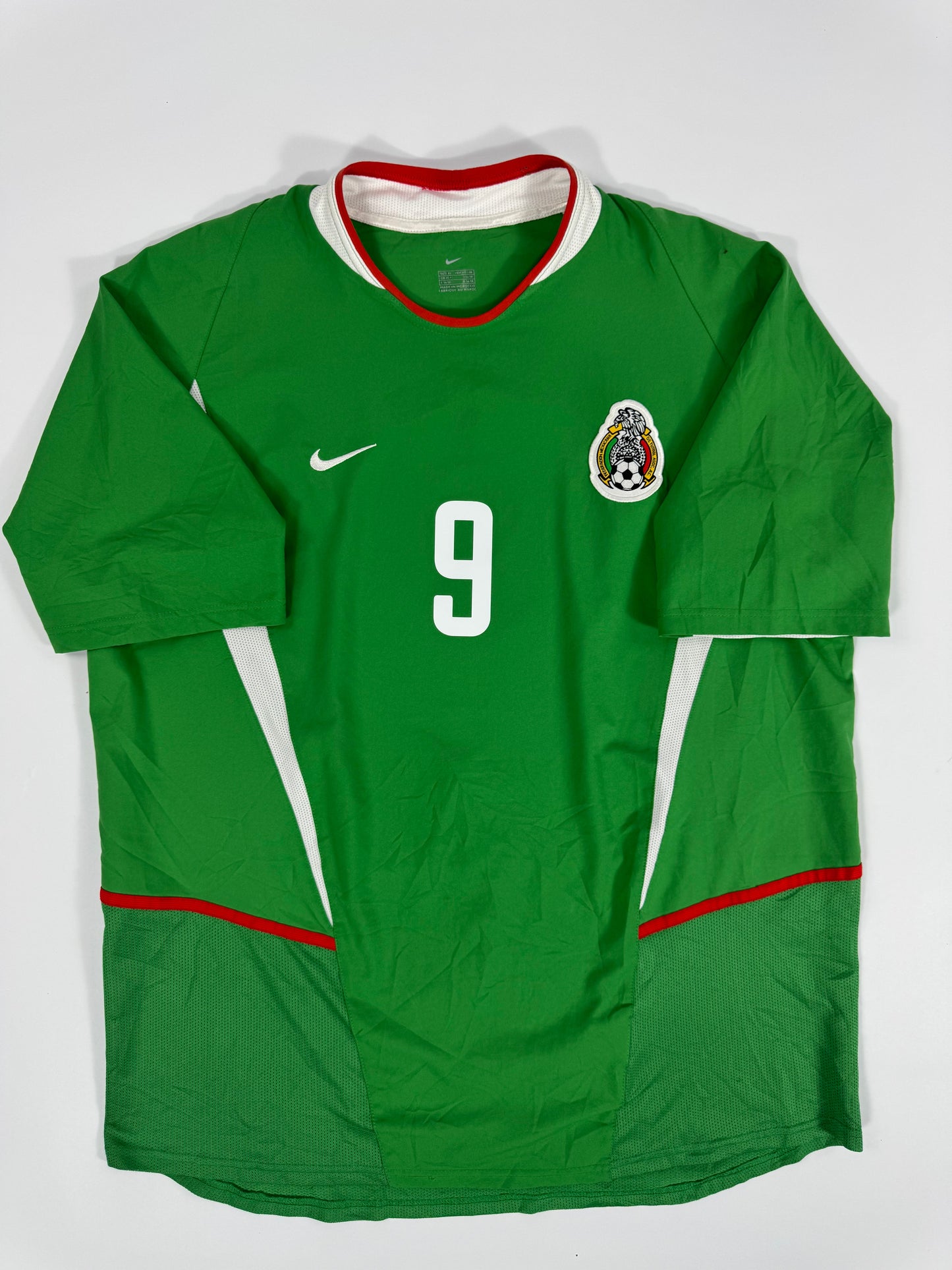 2003 NIKE MEXICO HOME JERSEY JARED BORGETTI 9 (XL)