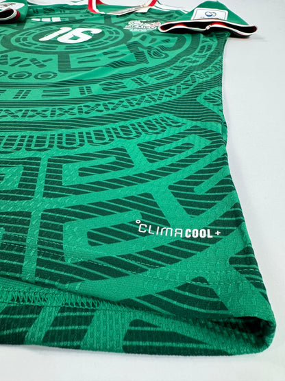 2026 ADIDAS MEXICO HOME JERSEY JULIÁN QUIÑONES 16 AUTHENTIC PLAYER VERSION (L)