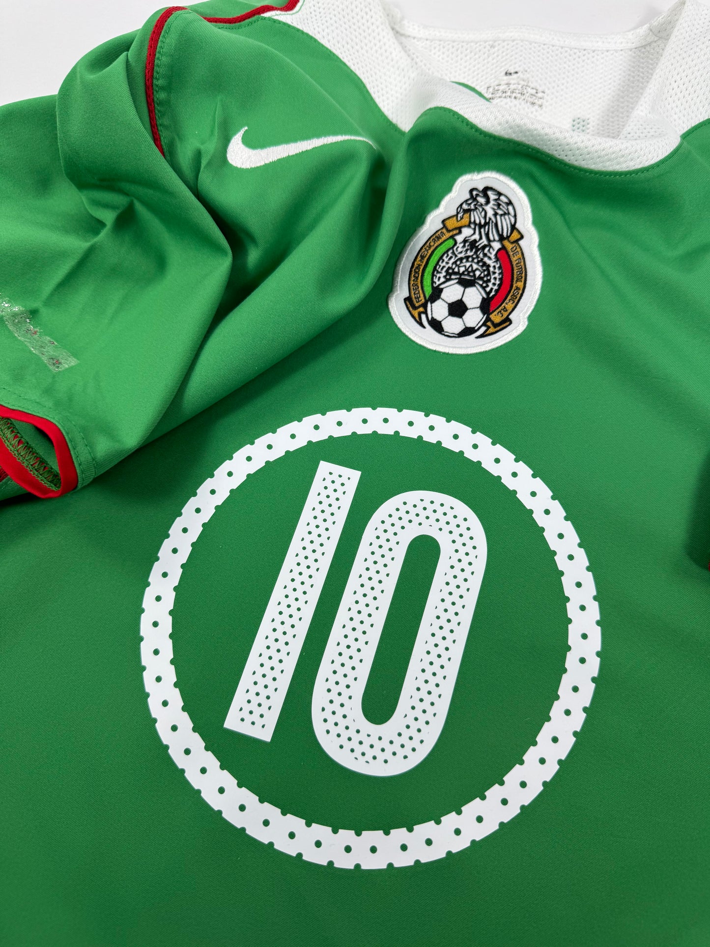 2004/05 NIKE T90 MEXICO HOME JERSEY CUAUHTEMOC BLANCO 10 (S)