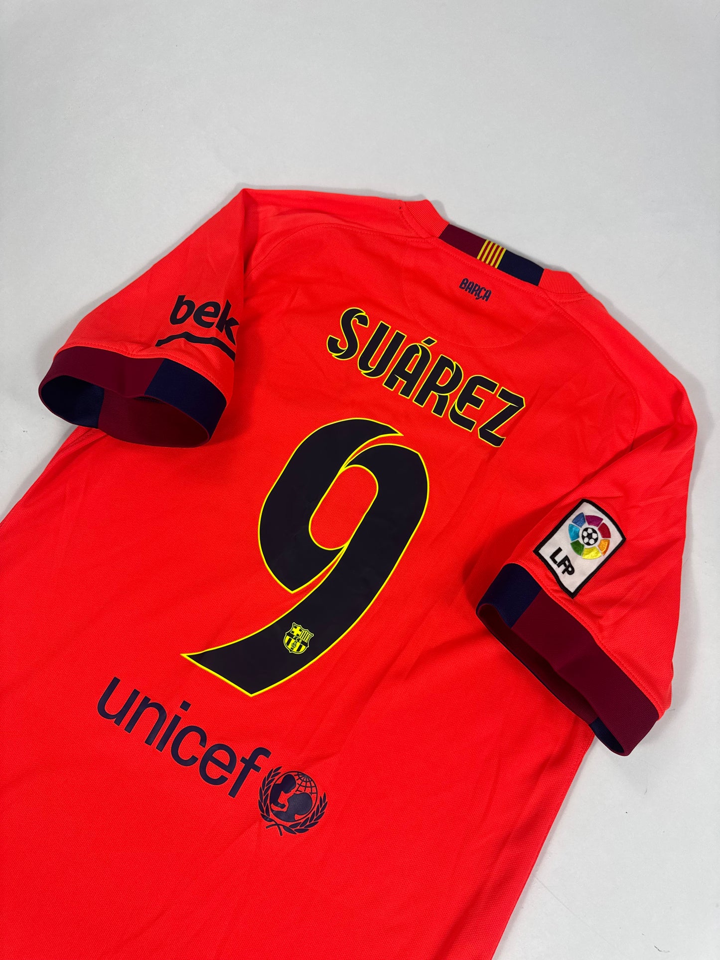 2014/15 FC BARCELONA 3RD JERSEY SUAREZ 9-(M)