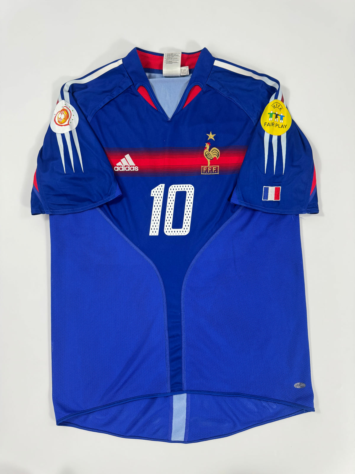 2004 ADIDAS FRANCE HOME JERSEY ZIDANE 10 (M)