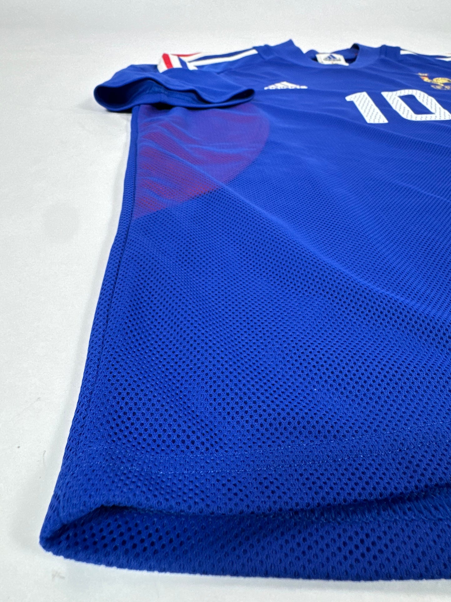 2002 ADIDAS FRANCE HOME JERSEY ZIDANE 10-(M)