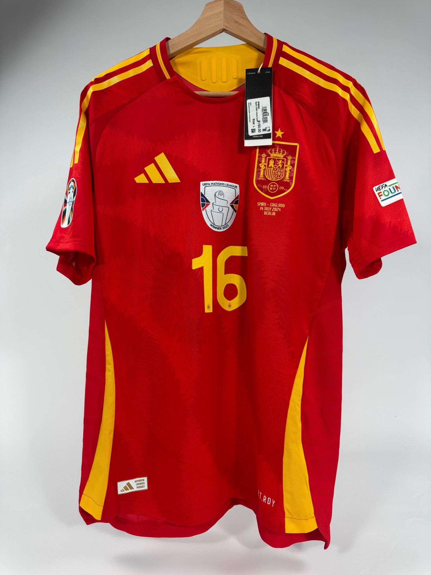 2024 ADIDAS SPAIN PLAYER VERSON HOME KIT NEW WITH TAGS