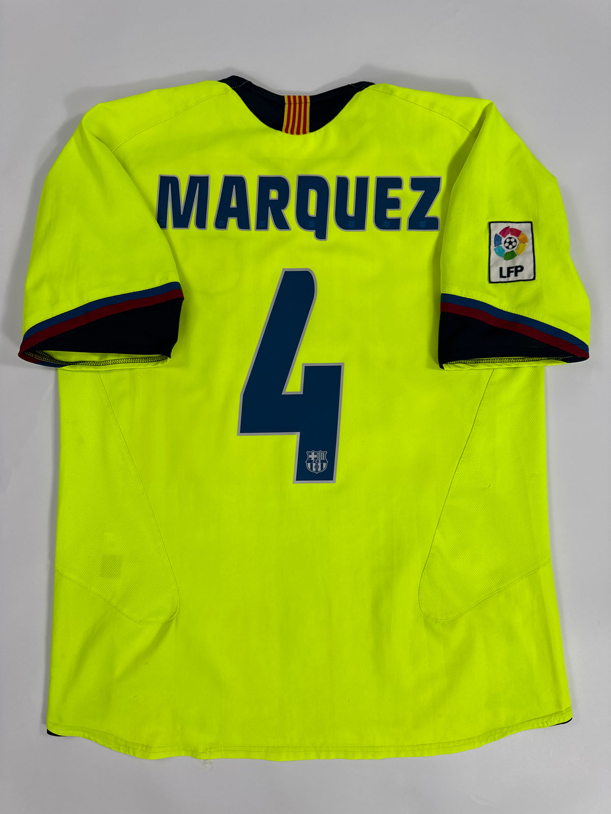 2005/06 NIKE T90 FC BARCELONA AWAY JERSEY RAF MARQUEZ 4 (L)