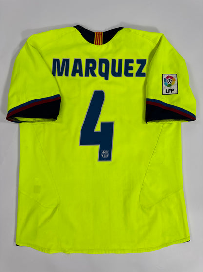 2005/06 NIKE T90 FC BARCELONA AWAY JERSEY RAF MARQUEZ 4 (L)