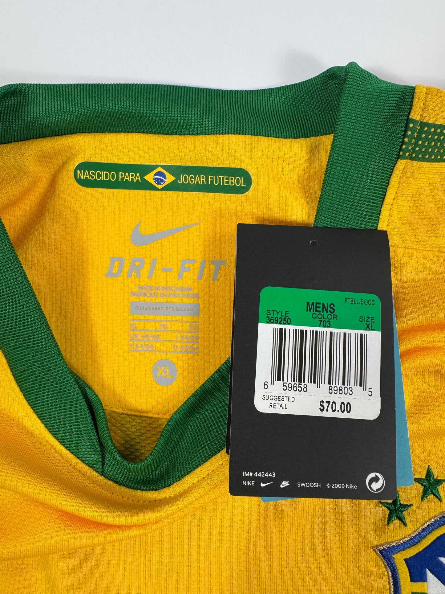 2010 NIKE BRAZIL HOME JERSEY KAKA 10 (XL) NEW WITH TAGS