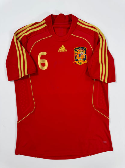 2008/09 ADIDAS SPAIN HOME JERSEY ANDRES INIESTA 6 (L)