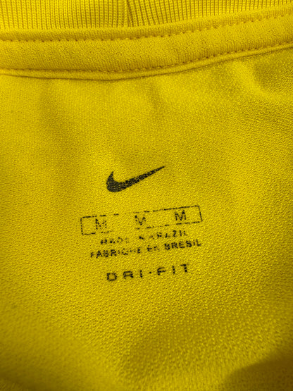 2011 NIKE BRAZIL HOME JERSEY RONALDINHO 11 LONG SLEEVE-(M)