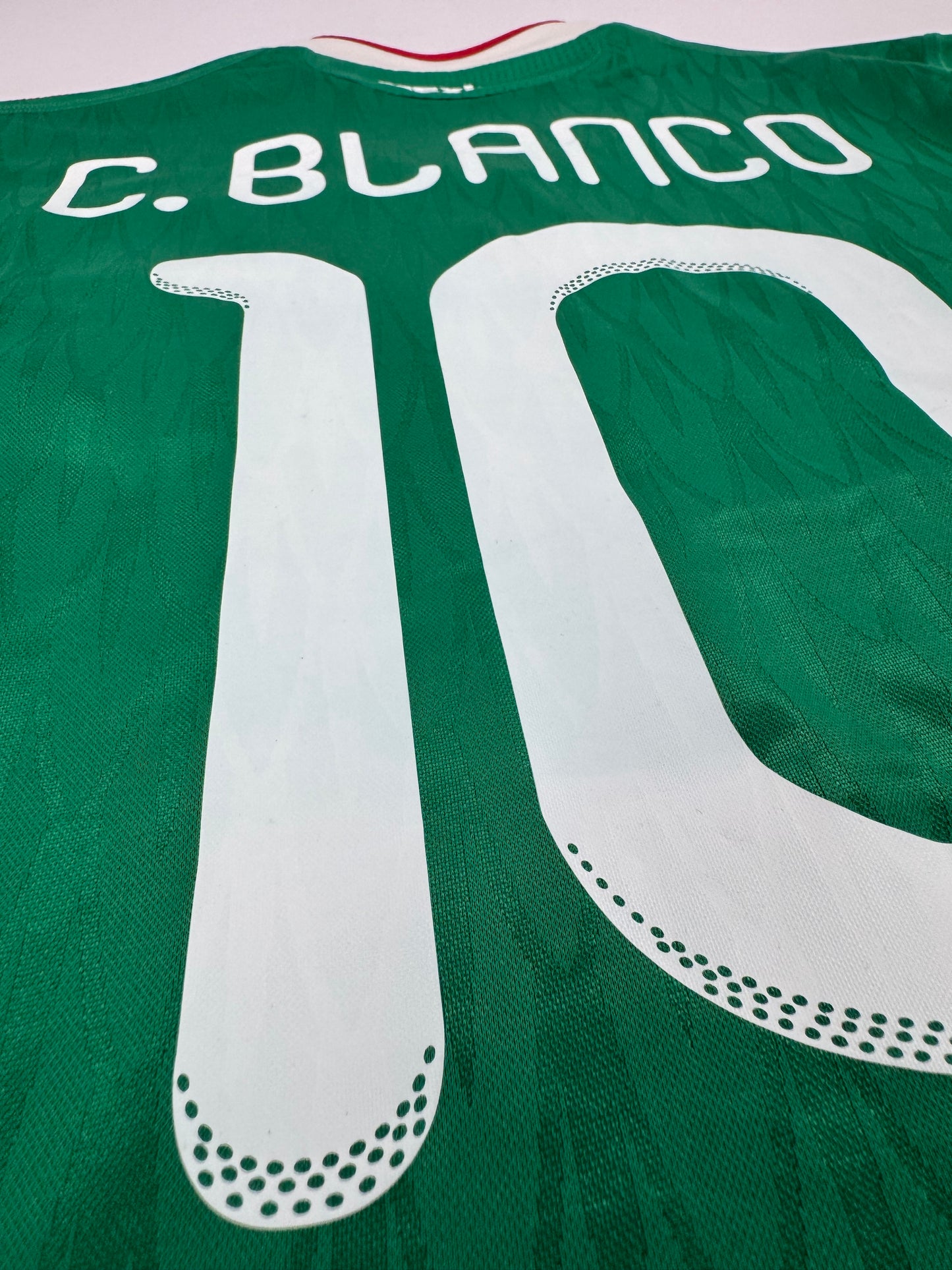 2010 ADIDAS MEXICO HOME JERSEY CUAUHTEMOC BLANCO 10-(M)